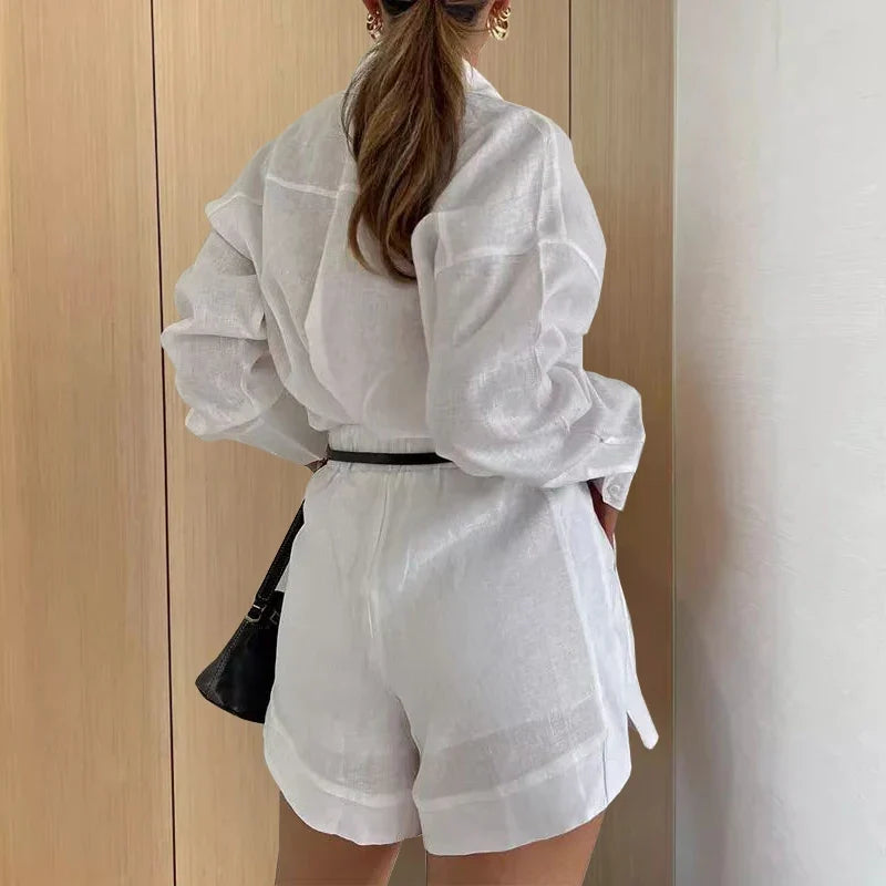 Conjunto de verano de manga larga Clara