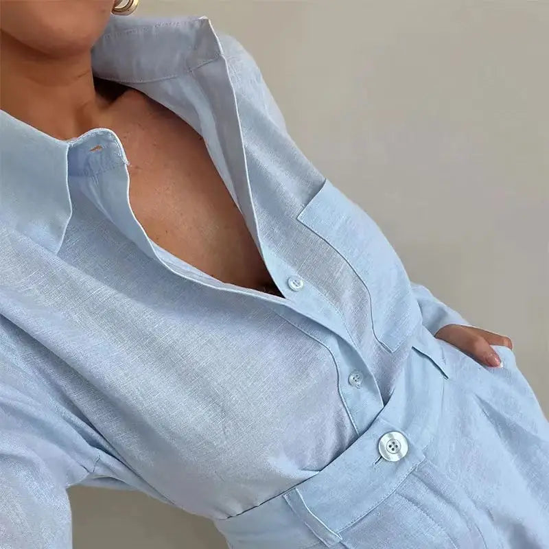 Conjunto de verano de manga larga Clara