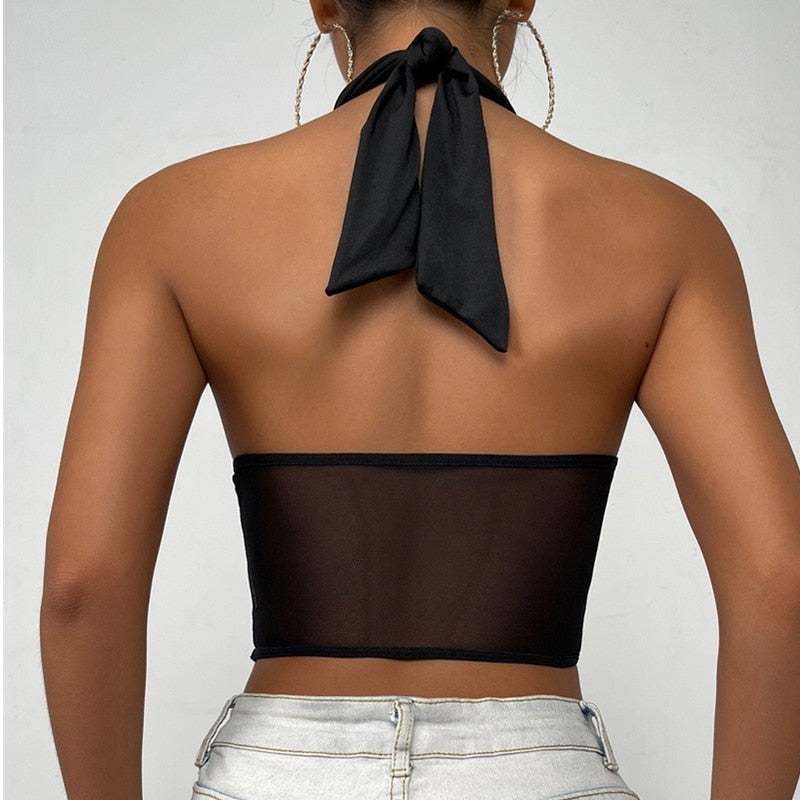 Corsé Halter Cruzado