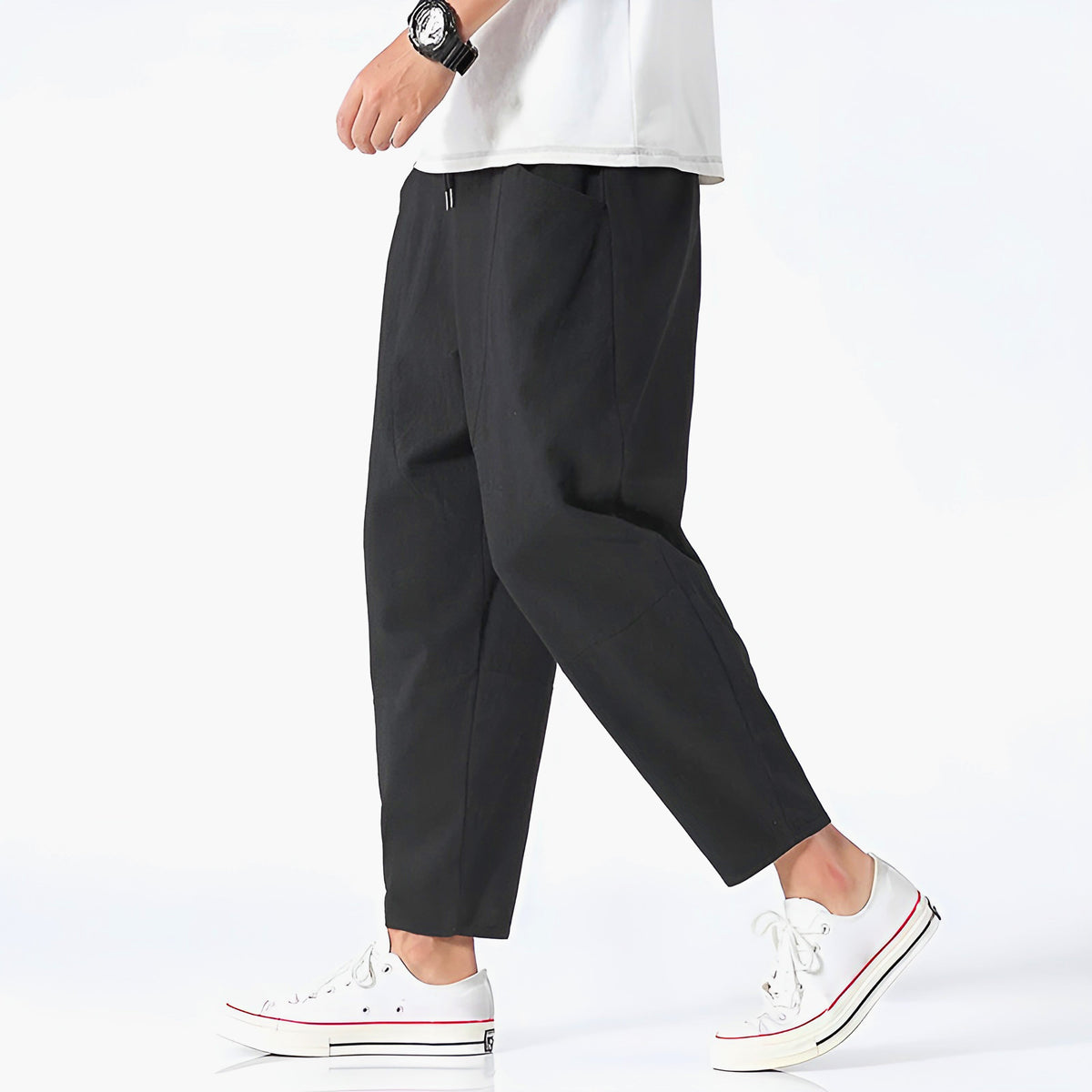Paul, pantalones tobilleros de algodón