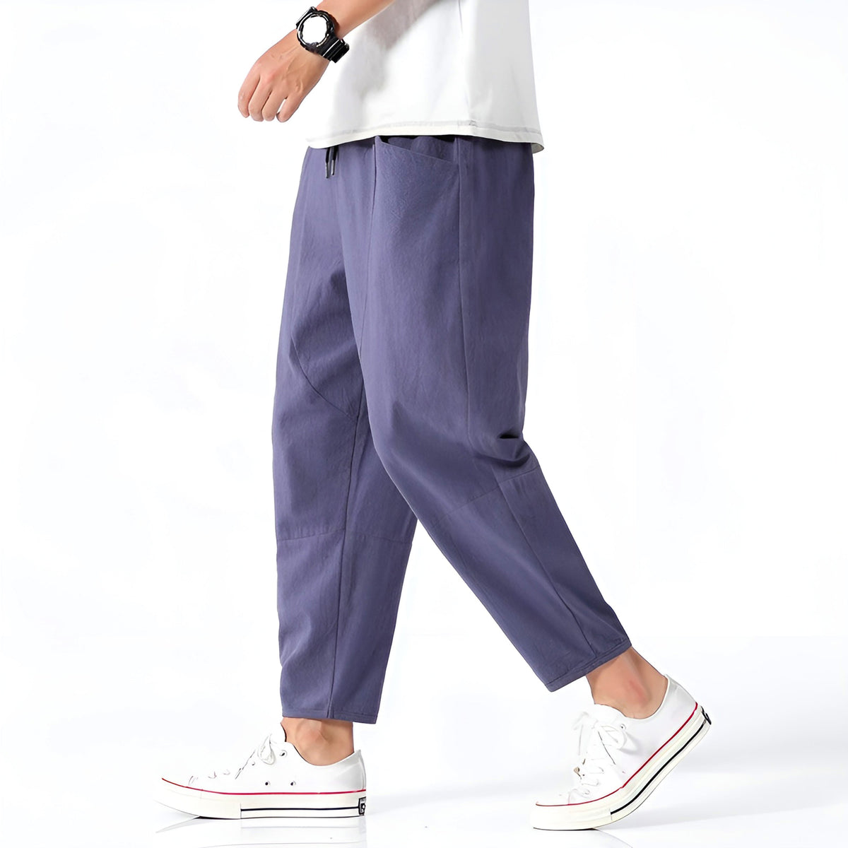 Paul, pantalones tobilleros de algodón
