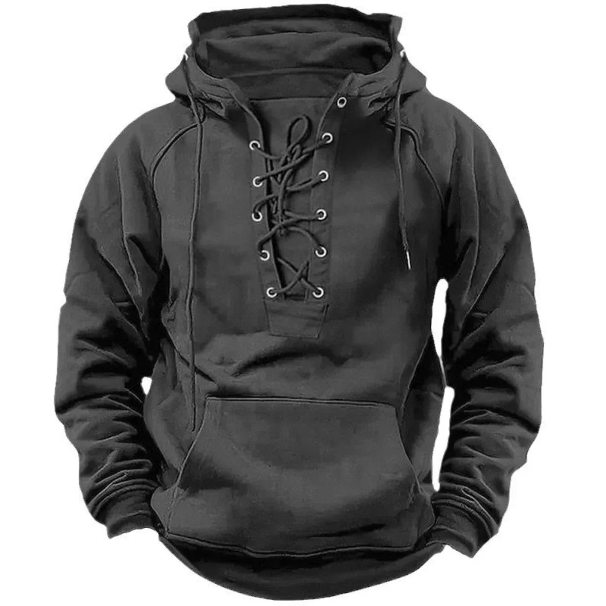 Maddox, sudadera con capucha y cordones de estilo retro