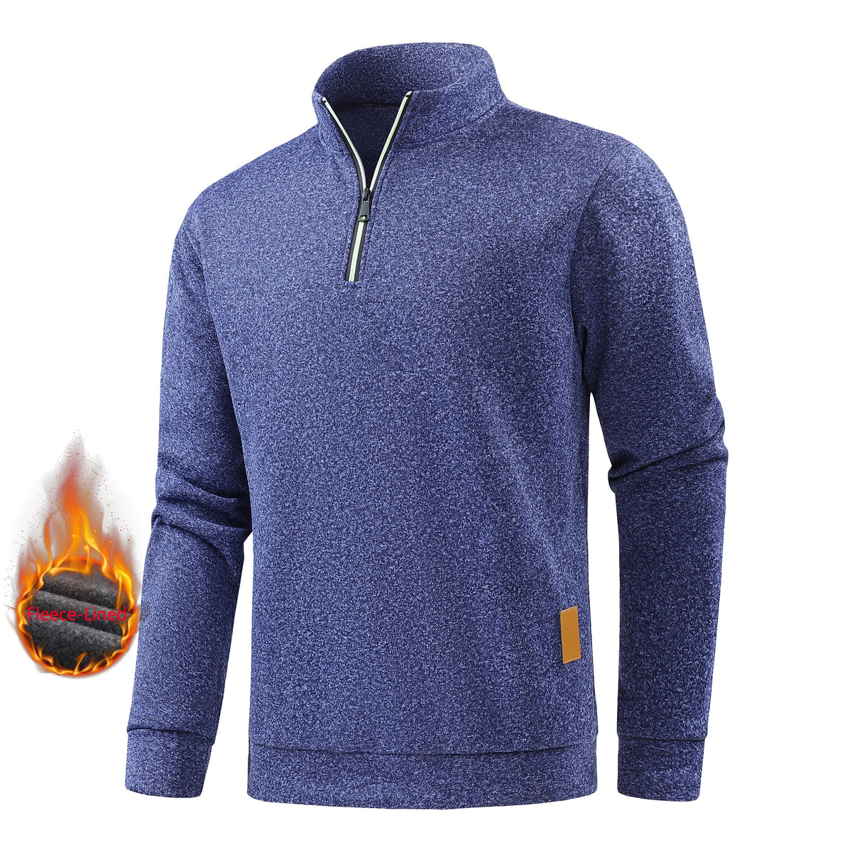 Grayson, jersey de cuello alto con media cremallera