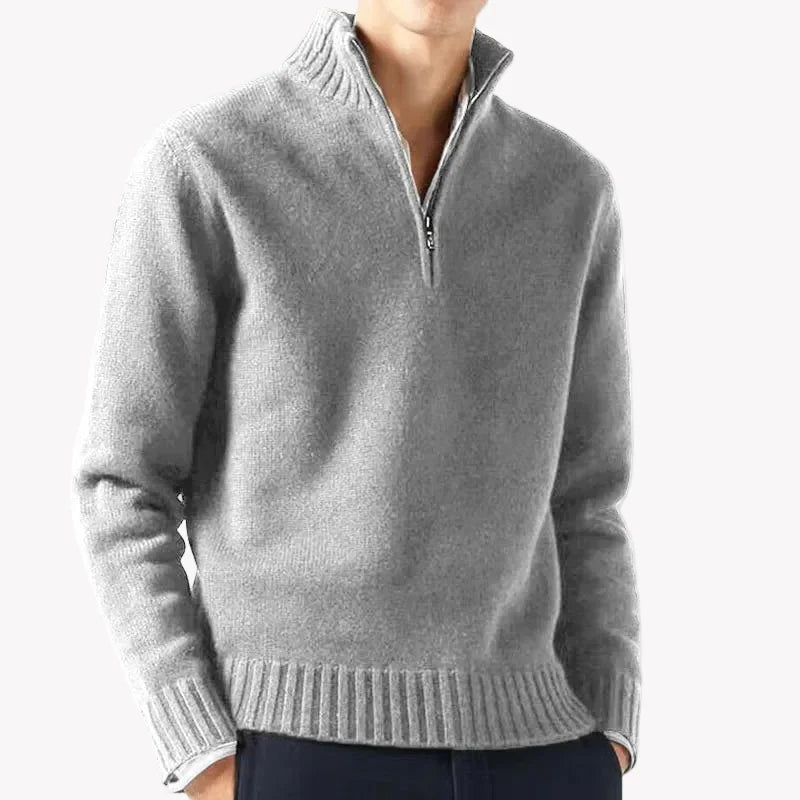 Theo, jersey de canalé con cuello alto