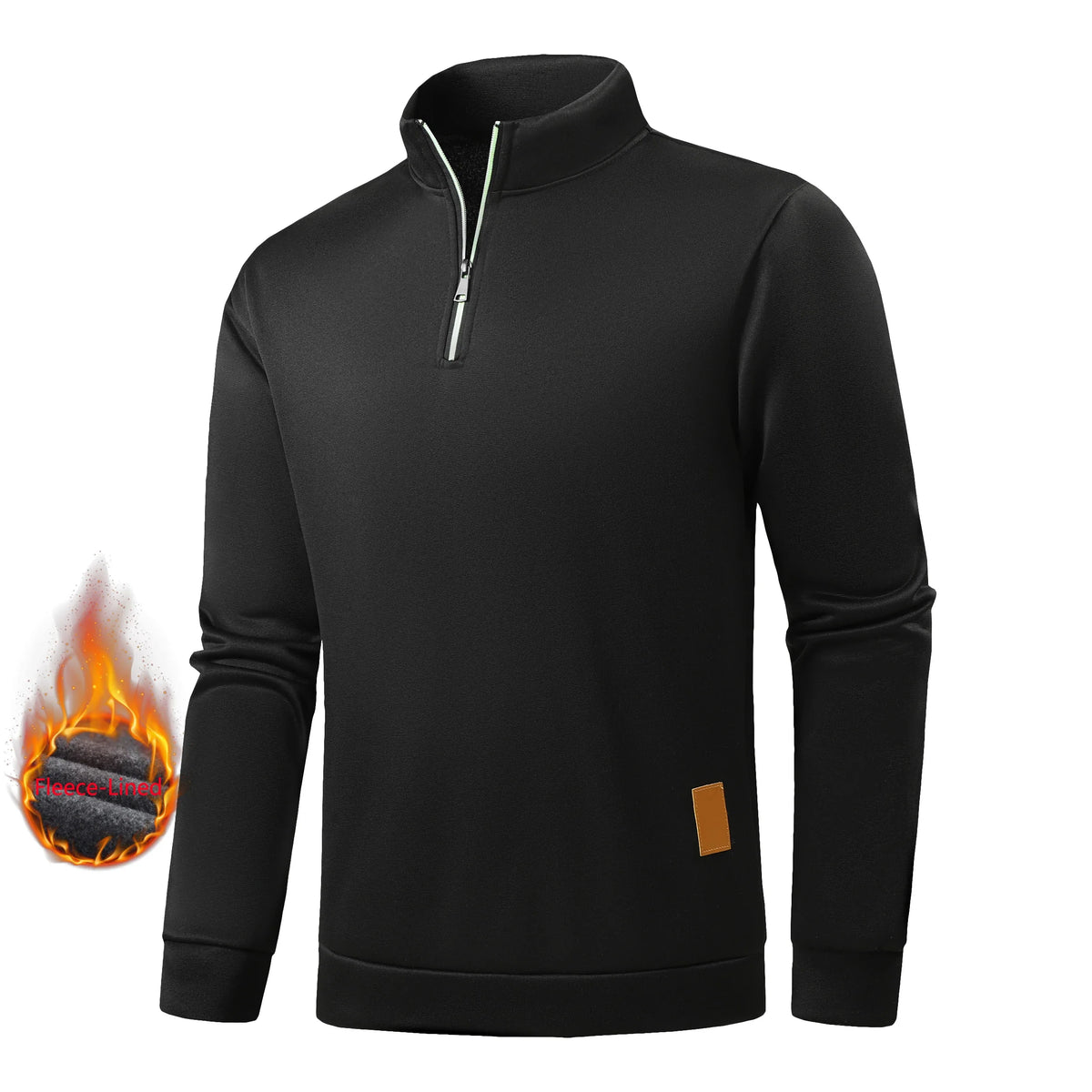 Grayson, jersey de cuello alto con media cremallera
