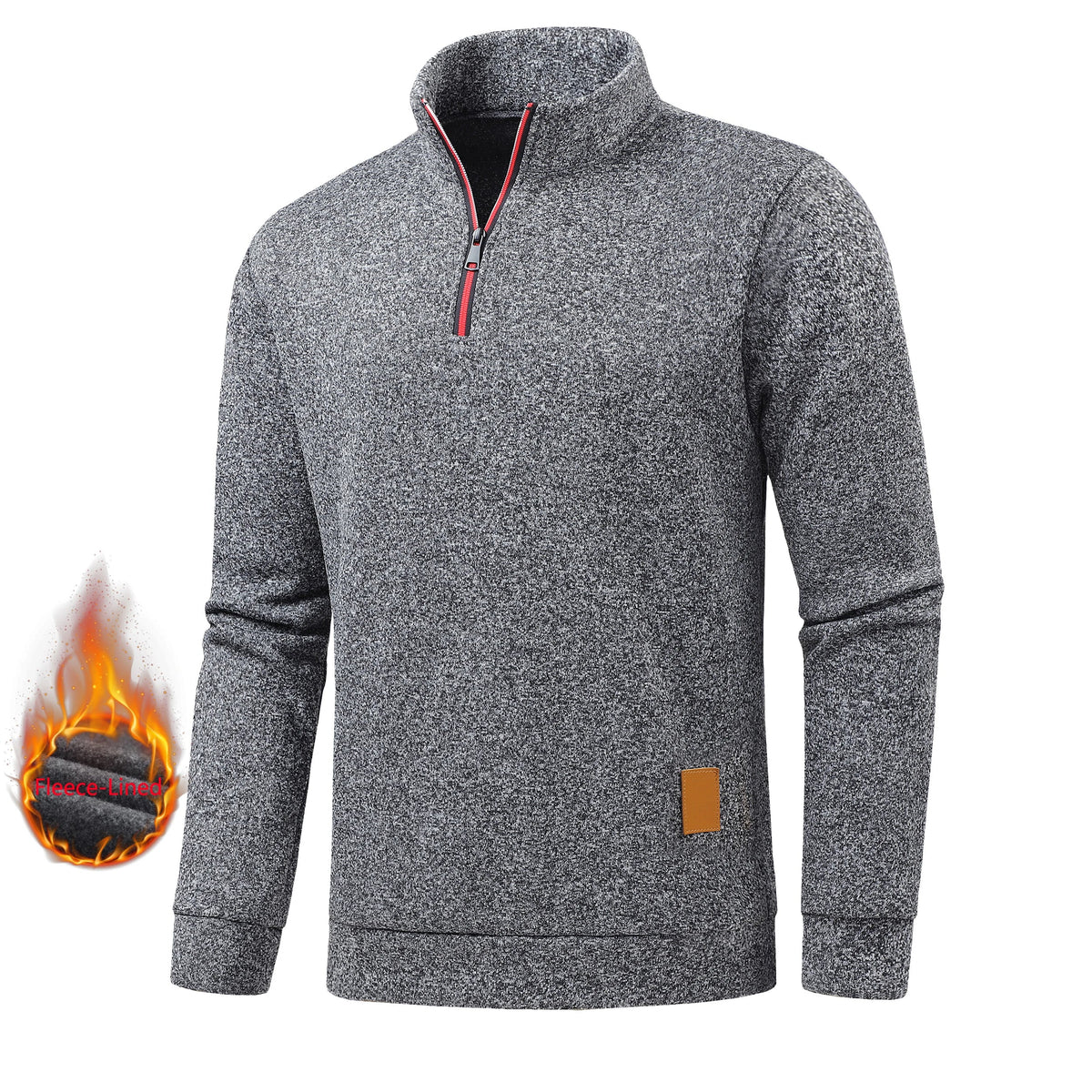 Grayson, jersey de cuello alto con media cremallera
