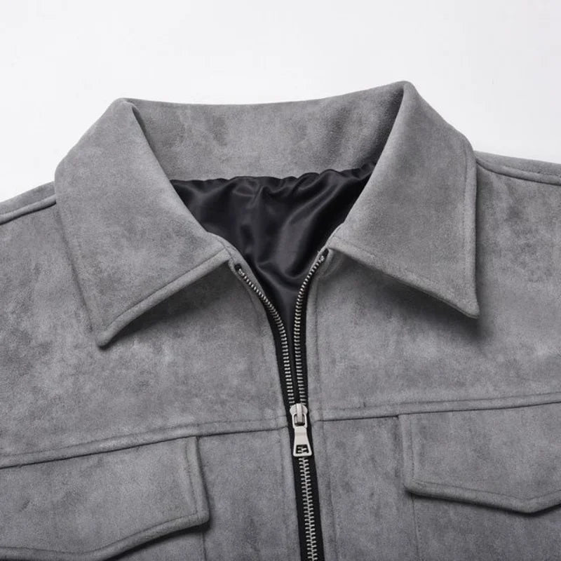 Noah, chaqueta sobrecamisa con textura de ante