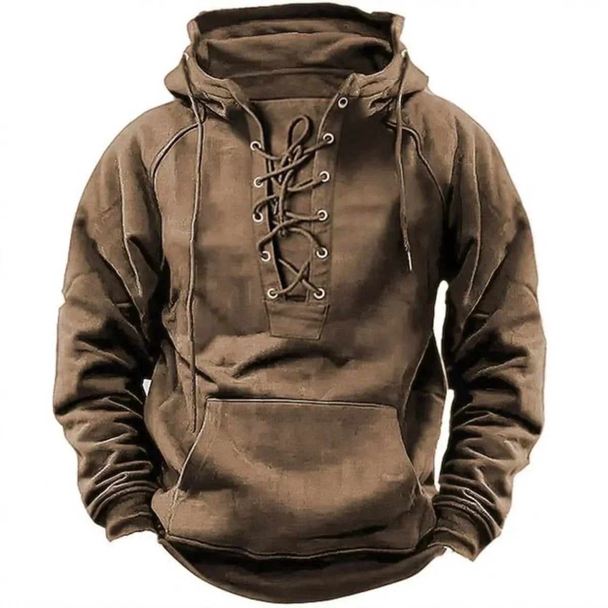 Maddox, sudadera con capucha y cordones de estilo retro