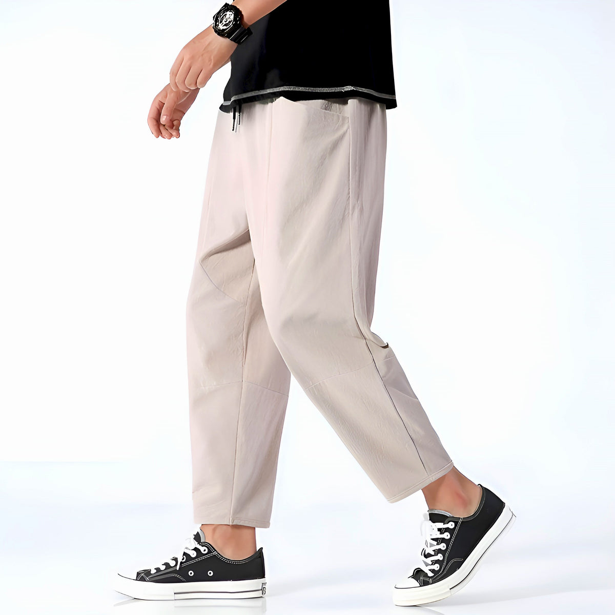 Paul, pantalones tobilleros de algodón