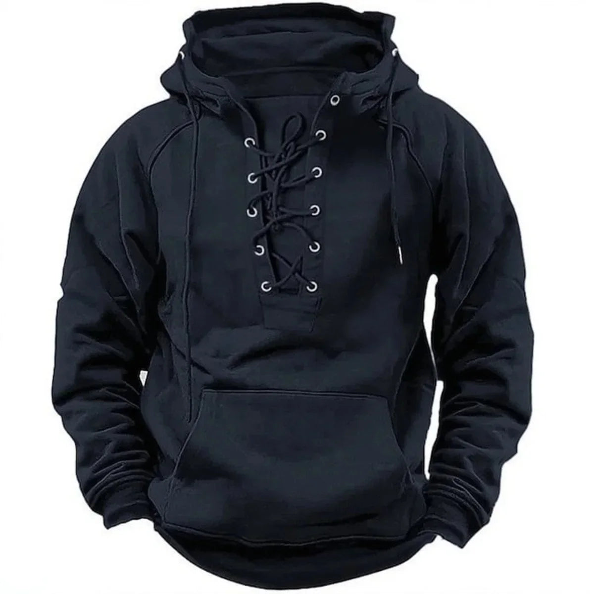 Maddox, sudadera con capucha y cordones de estilo retro