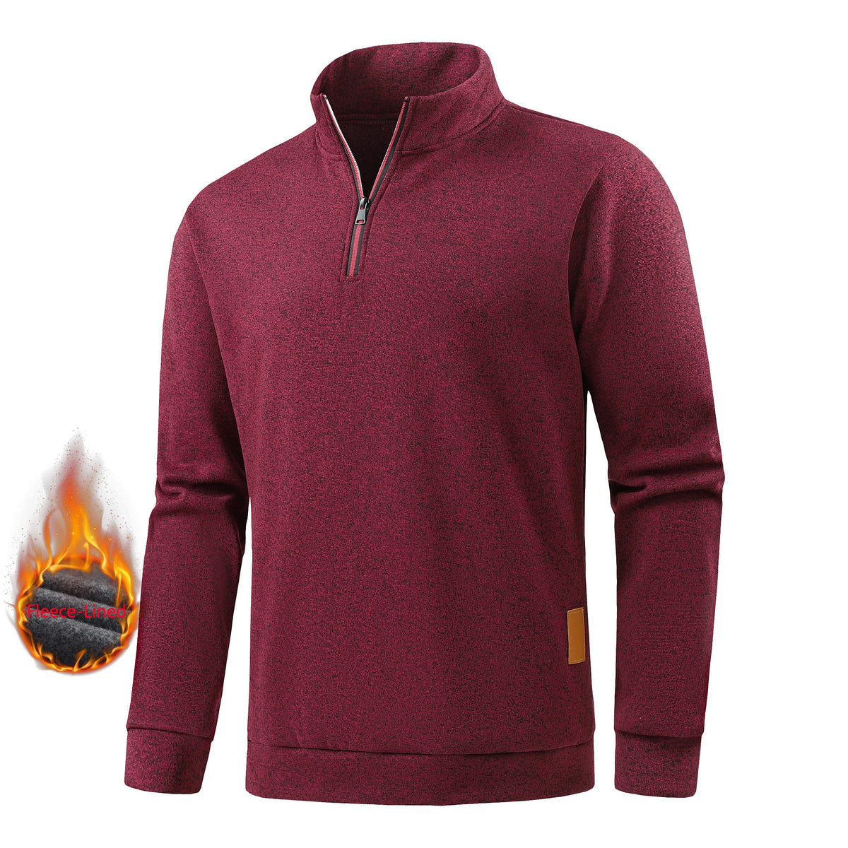 Grayson, jersey de cuello alto con media cremallera