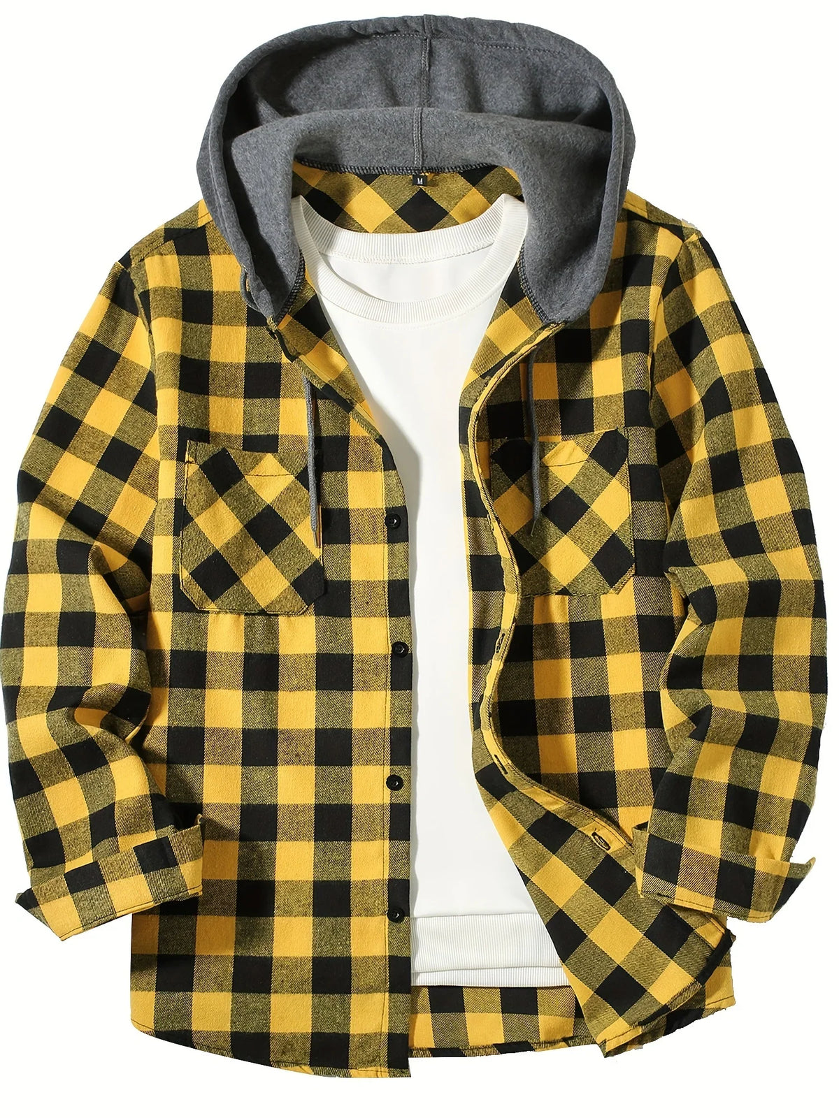 Cameron, sobrecamisa de cuadros con capucha