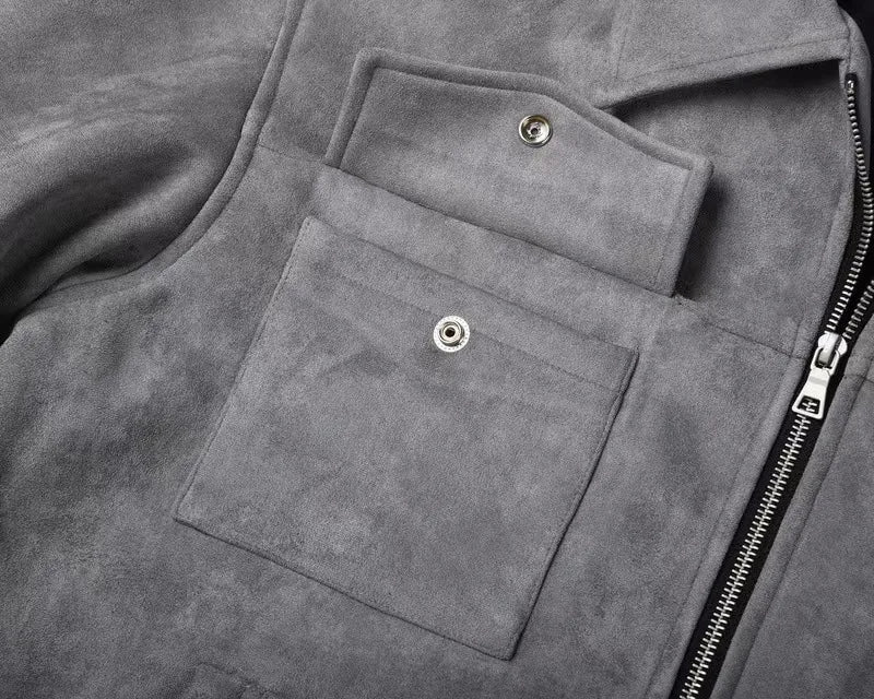 Noah, chaqueta sobrecamisa con textura de ante