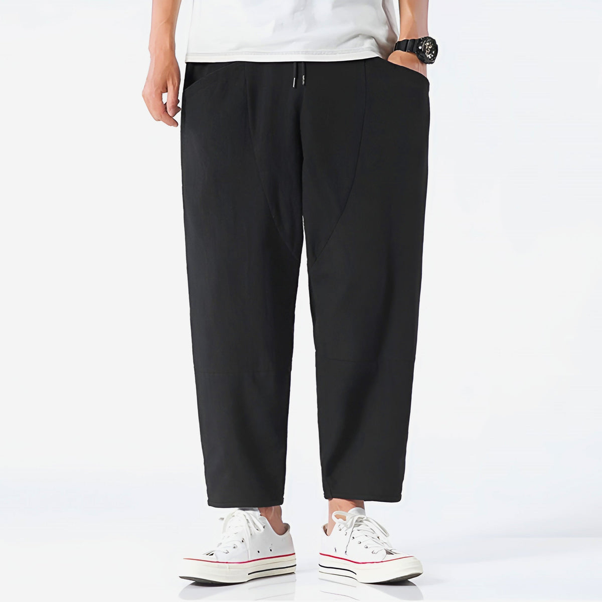 Paul, pantalones tobilleros de algodón