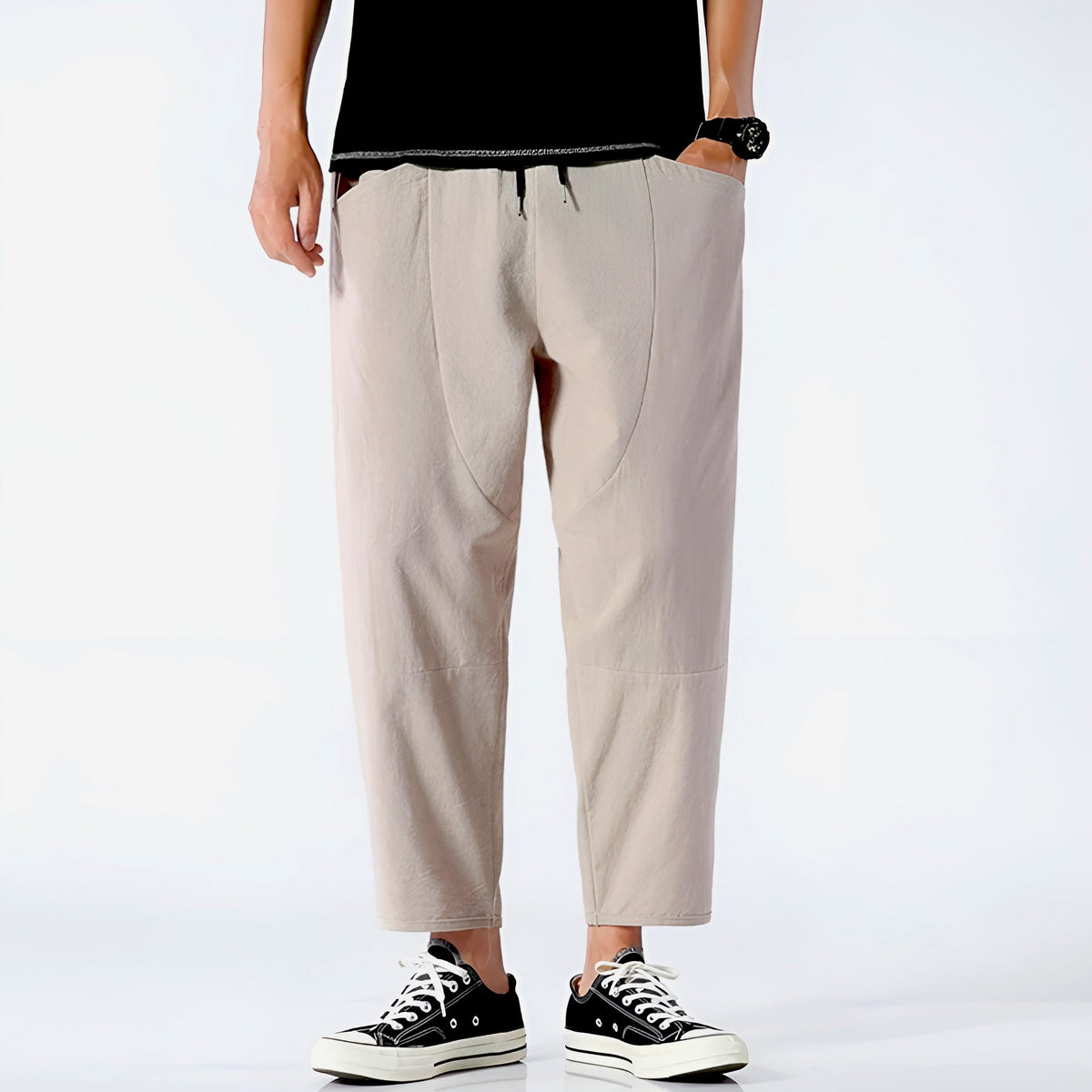 Paul, pantalones tobilleros de algodón