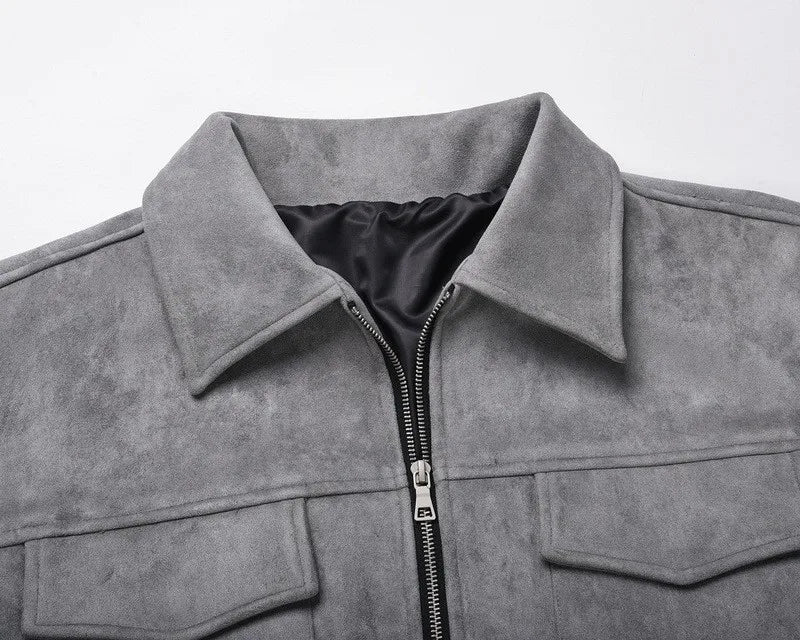 Noah, chaqueta sobrecamisa con textura de ante