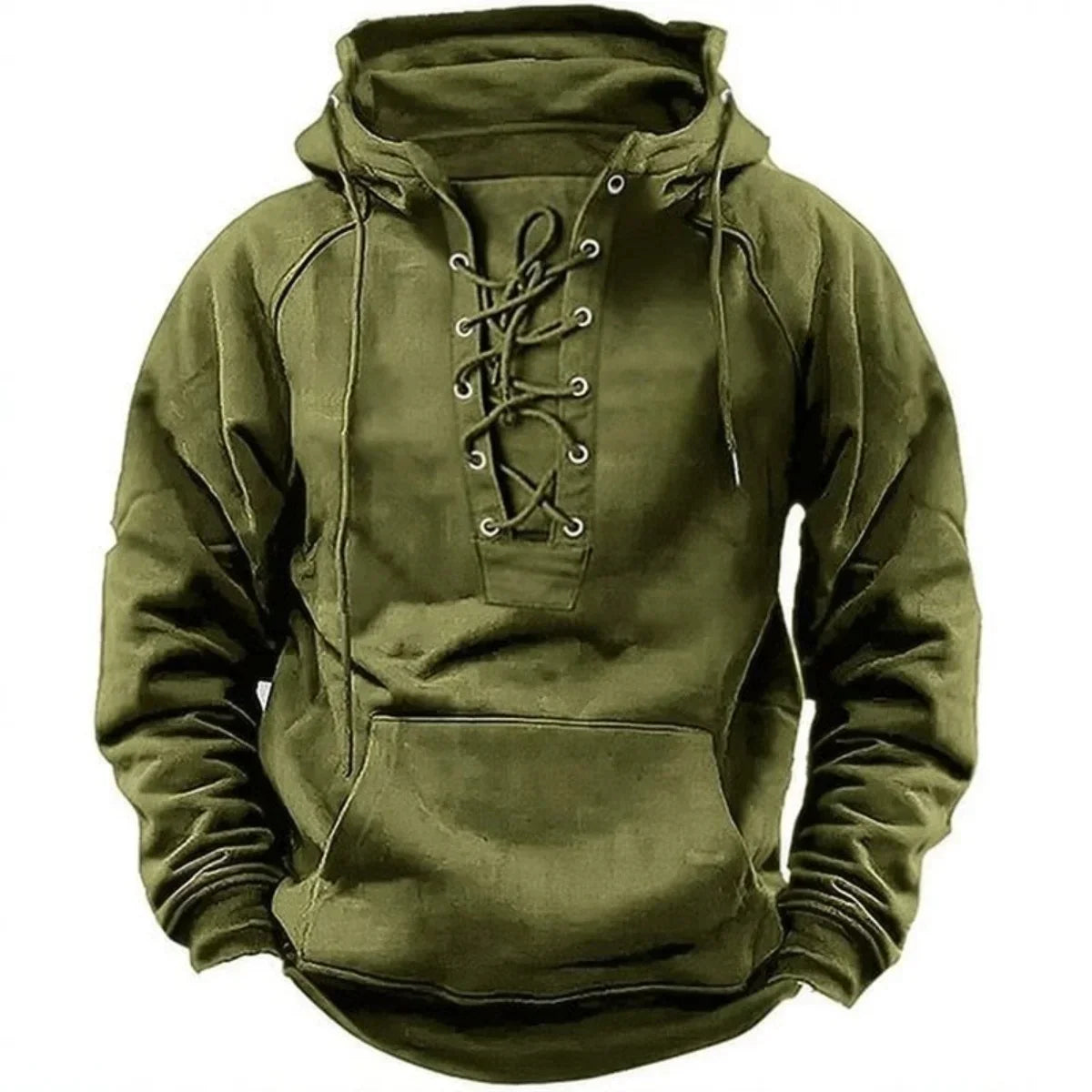 Maddox, sudadera con capucha y cordones de estilo retro