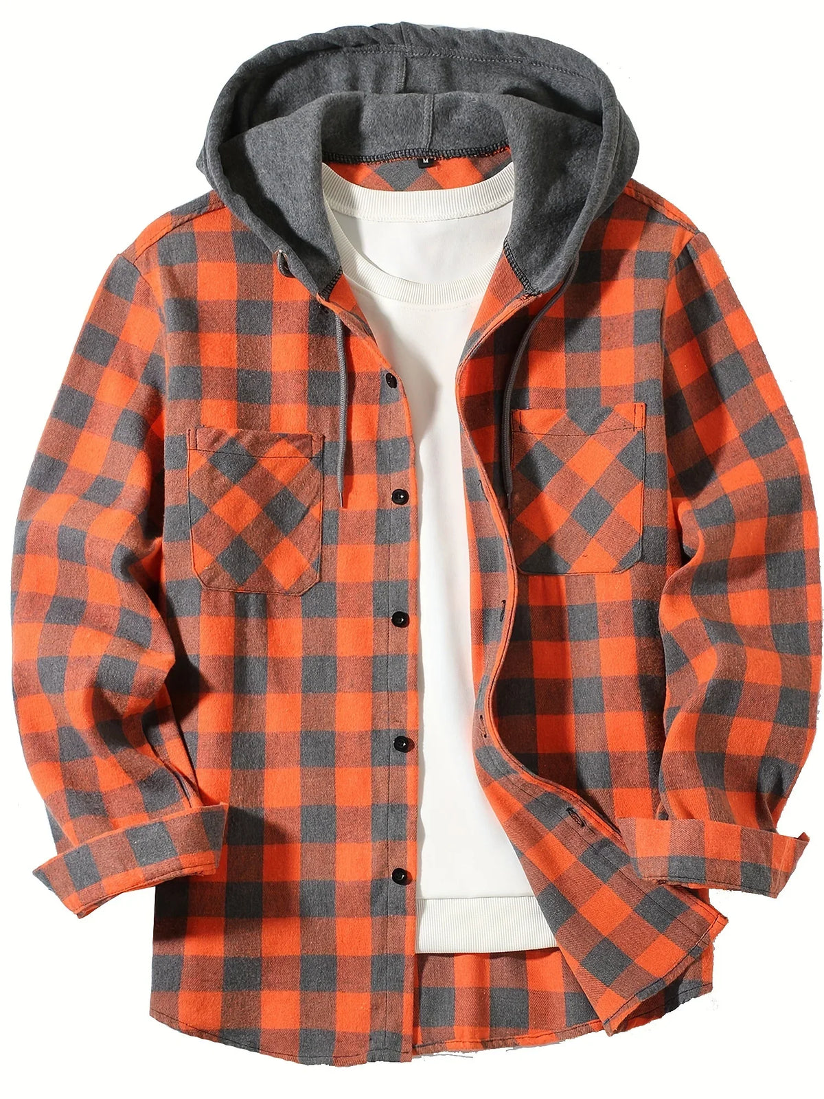 Cameron, sobrecamisa de cuadros con capucha