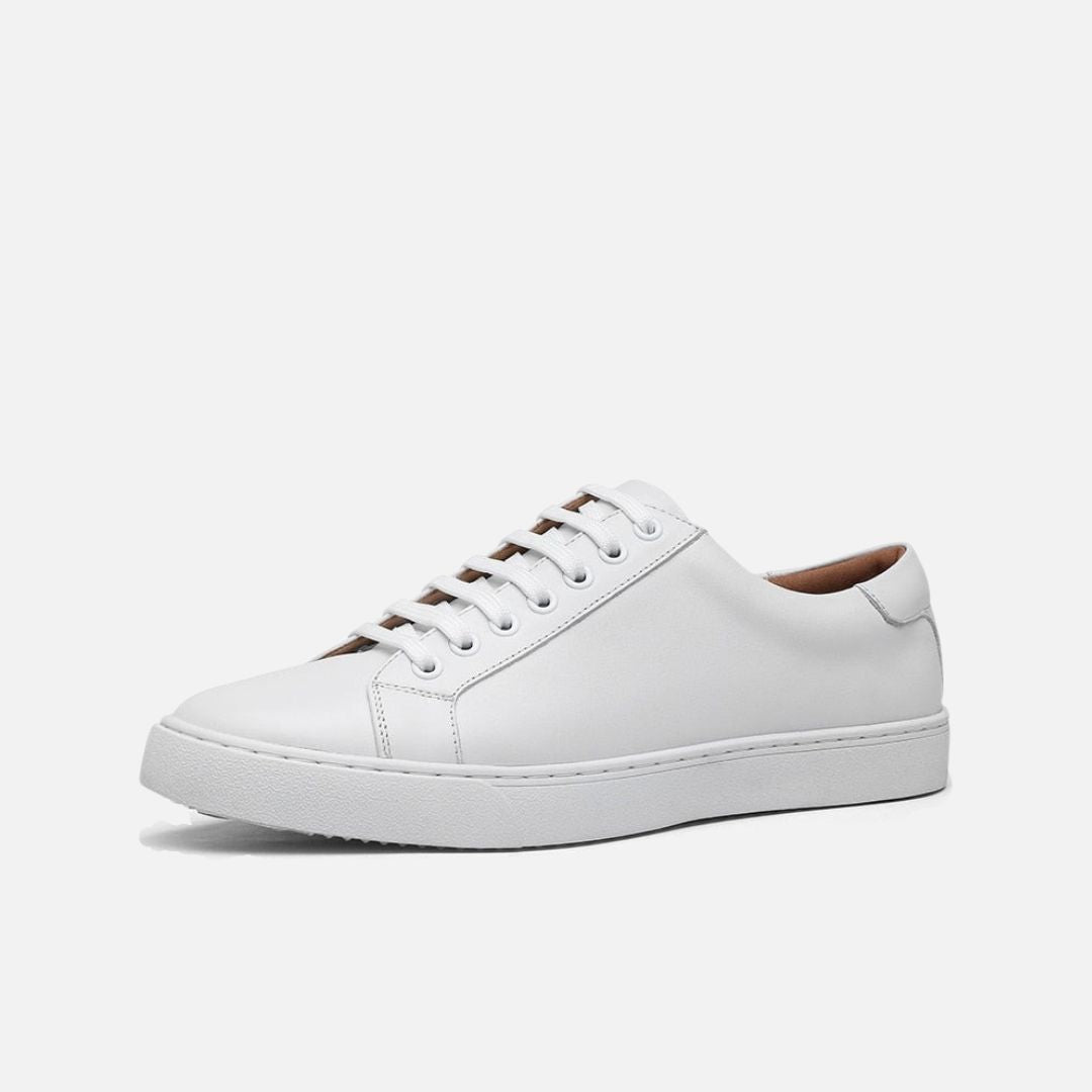 Zapatos Blancos de Cuero Genuino Claudio