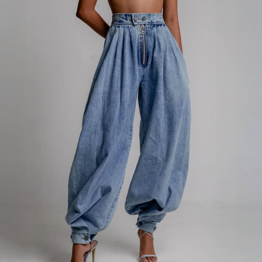 Pantalones Vaqueros Agnes de Pierna Globo