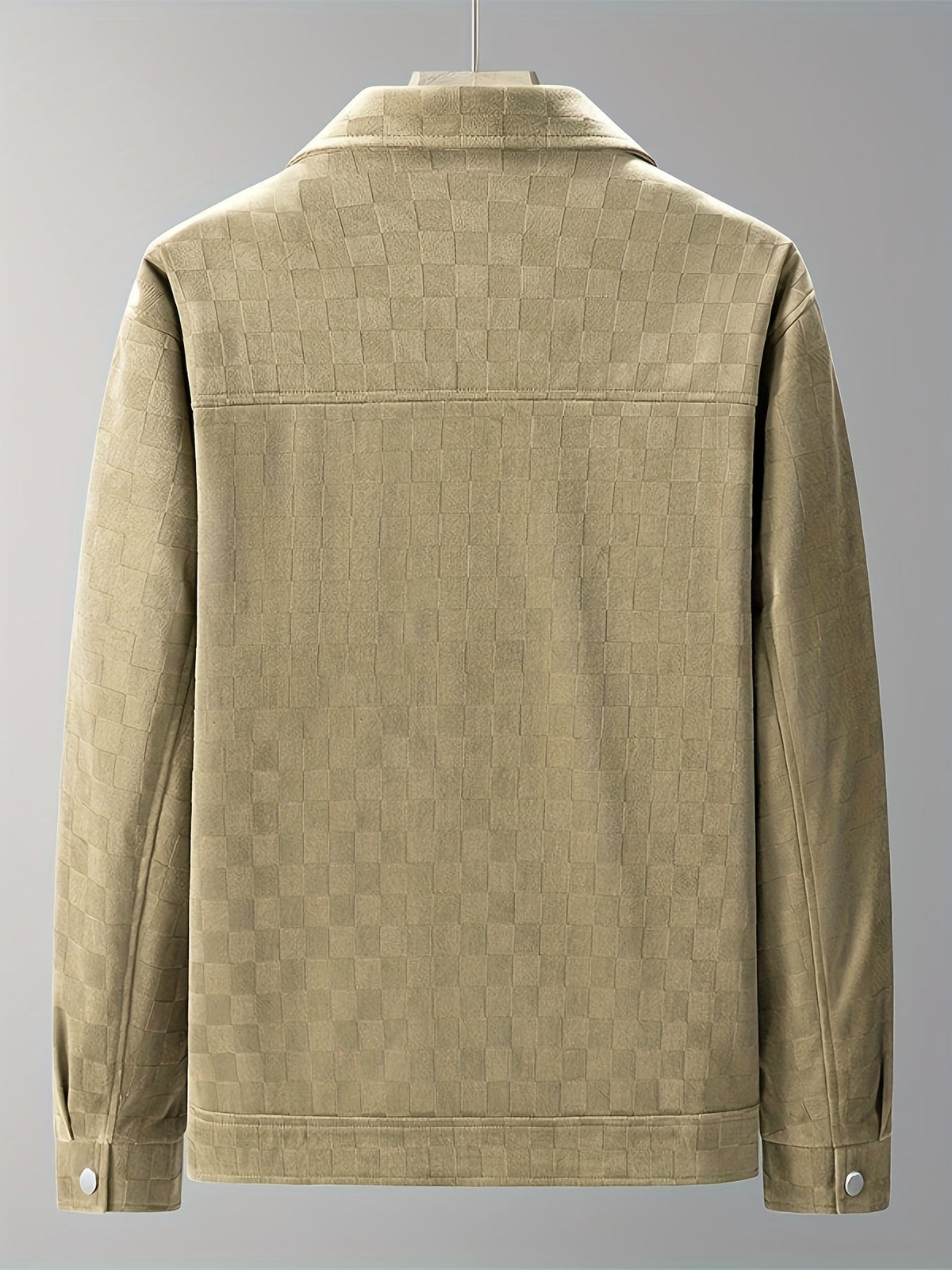 Taylor, chaqueta de ante con textura de cuadros