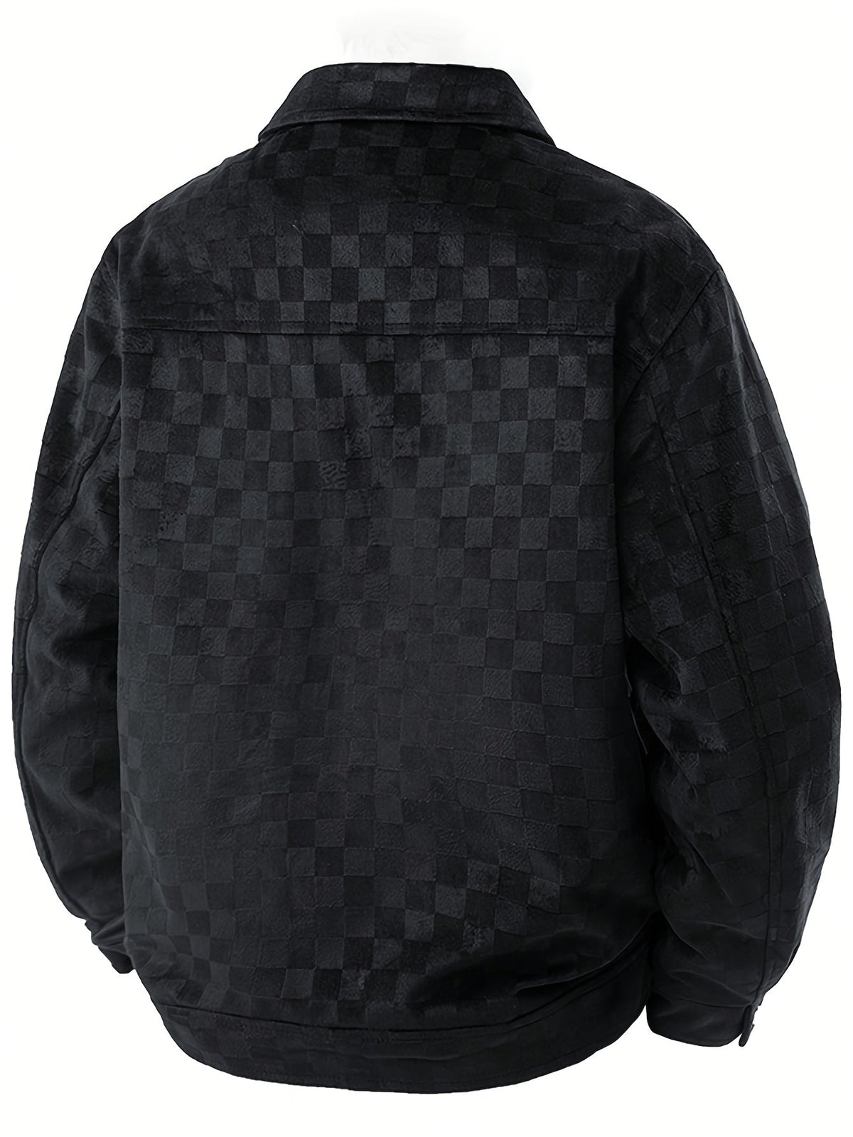 Taylor, chaqueta de ante con textura de cuadros