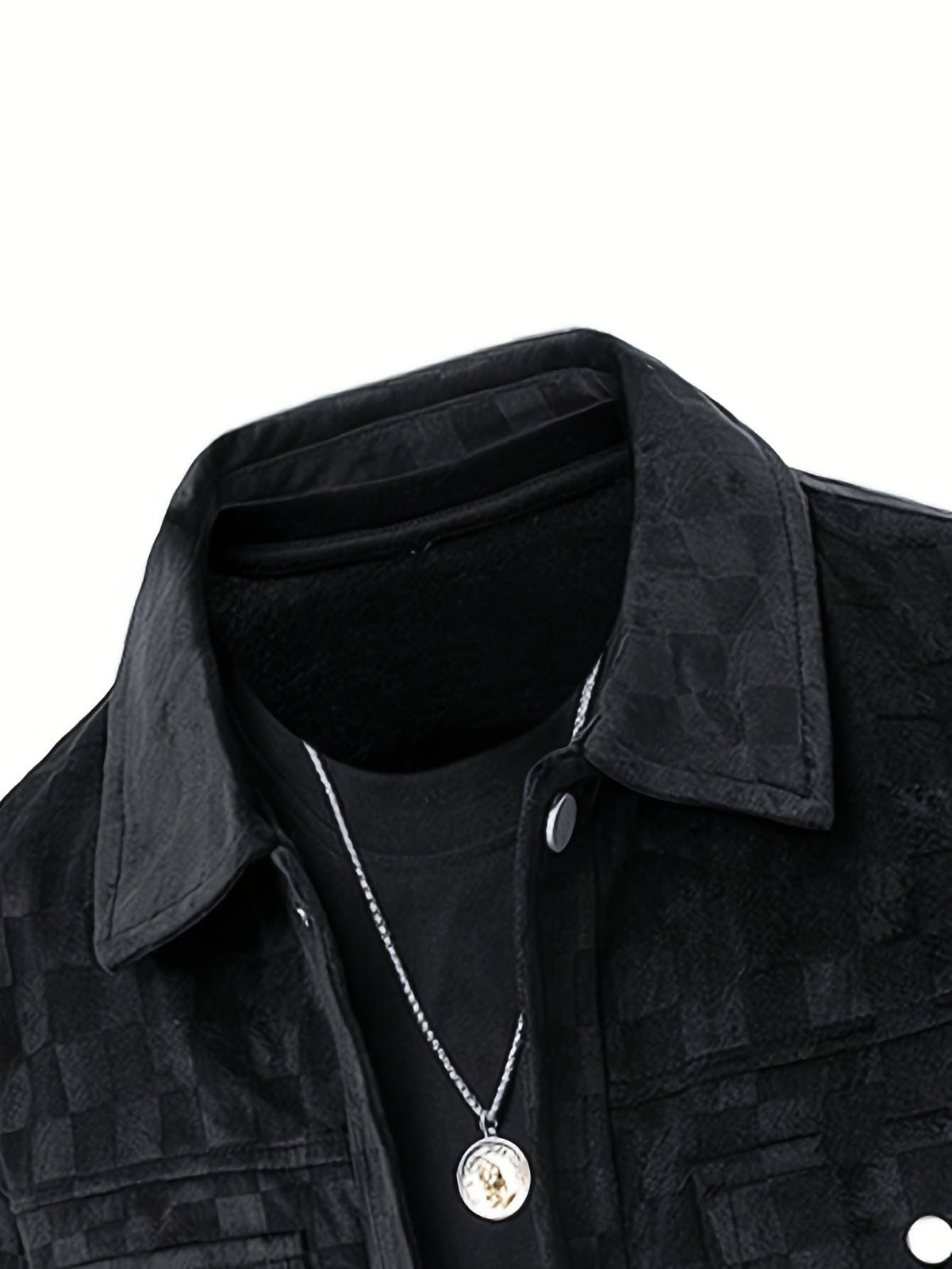 Taylor, chaqueta de ante con textura de cuadros