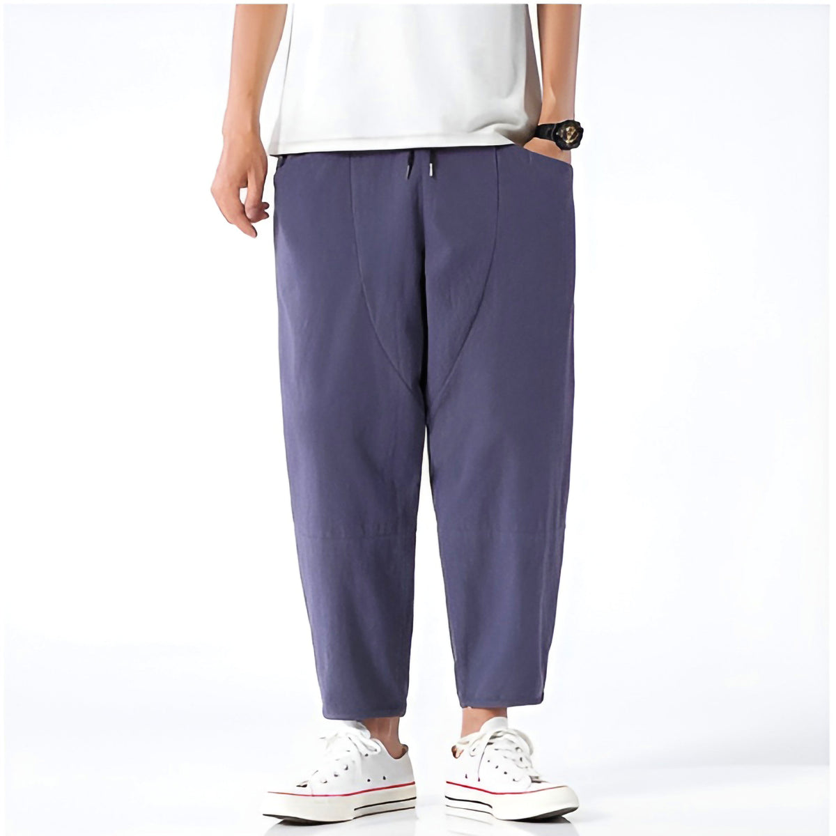 Paul, pantalones tobilleros de algodón